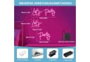 MUPOO LED Neonlicht Rosa Dimmbar 2er Set Party Deko Bild 5