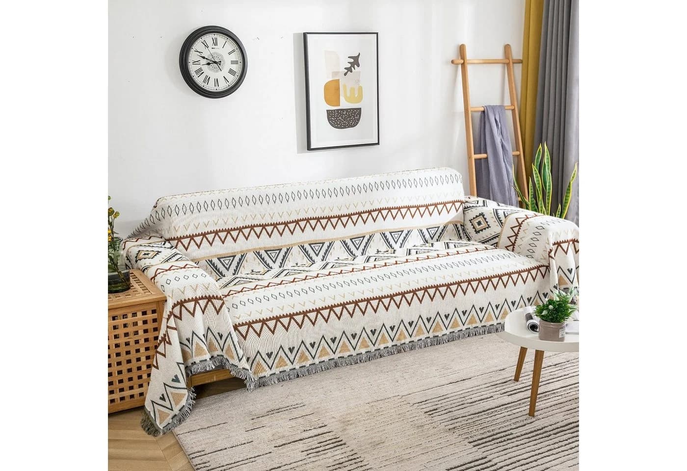BTTO Sofahusse Couchbezug Geometrisch Muster Bohemian Baumwolle - Bild 2