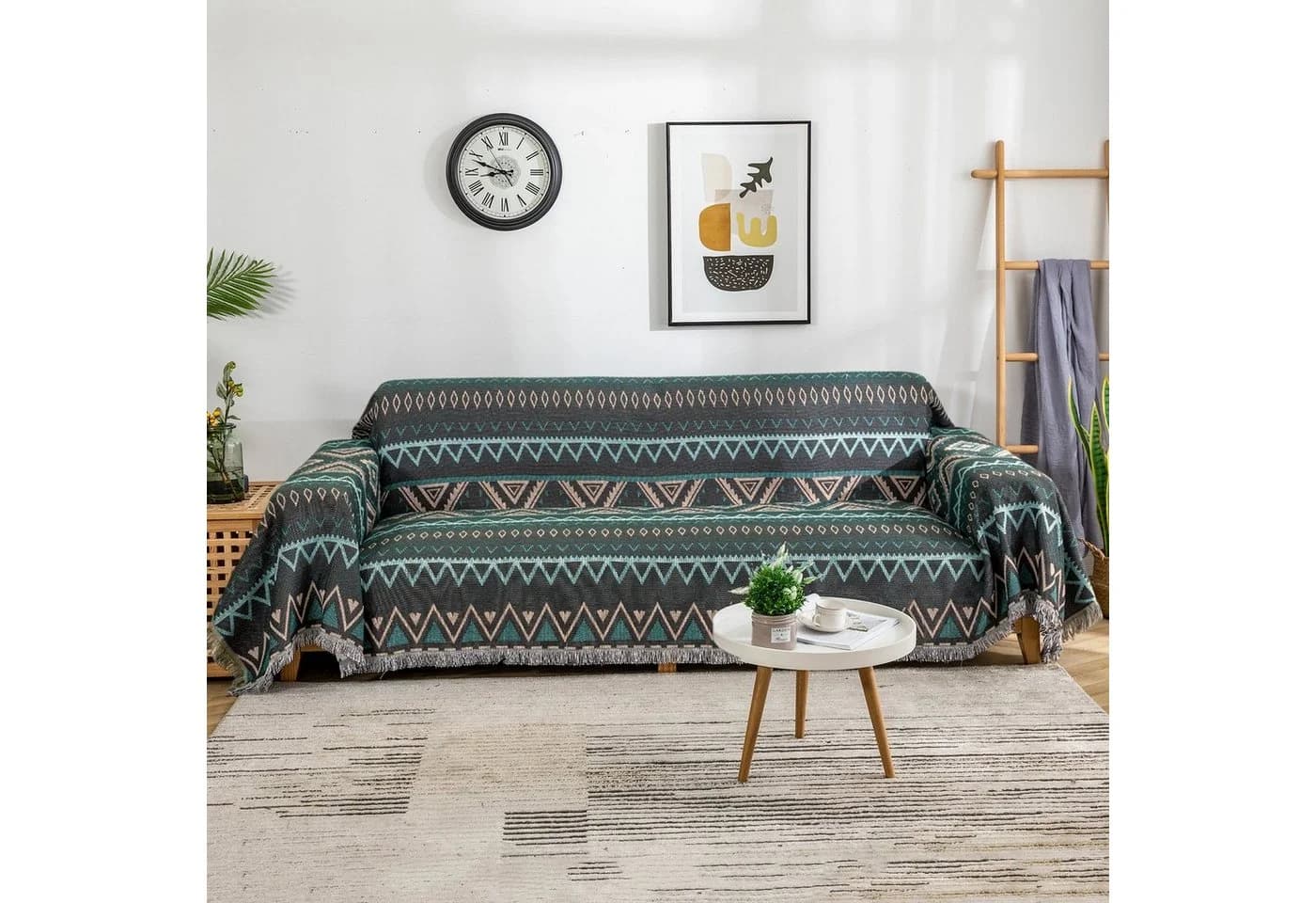 BTTO Sofahusse Couchbezug Geometrisch Muster Bohemian Baumwolle - Bild 5