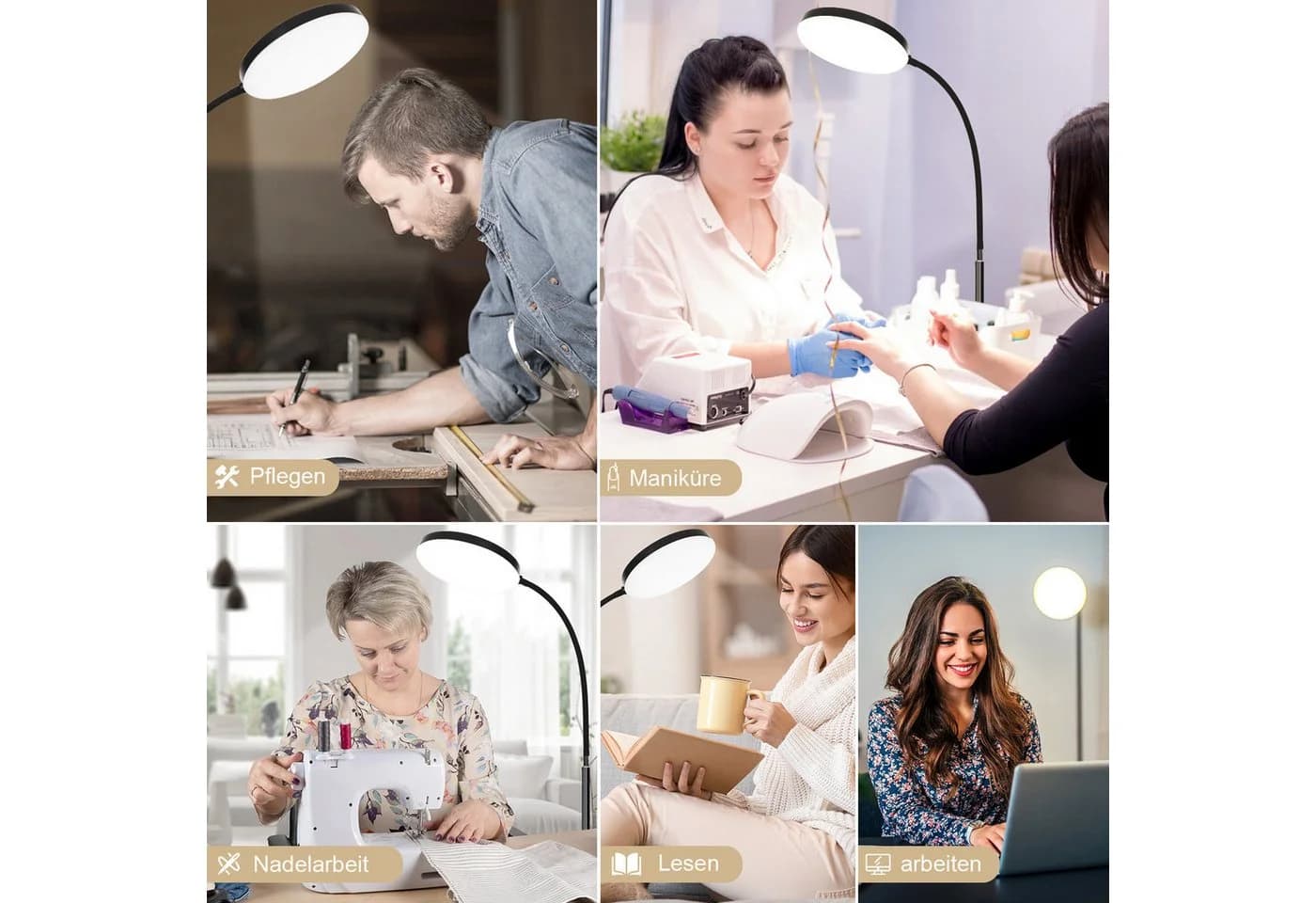 MUPOO LED Stehlampe Schwarz Dimmbar mit Fernbedienung - Bild 5