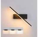 MUPOO LED Wandleuchte Schwarz 360° Drehbar 3 Farbwechsel Bild 2