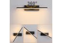 MUPOO LED Wandleuchte Schwarz 360° Drehbar 3 Farbwechsel Bild 3