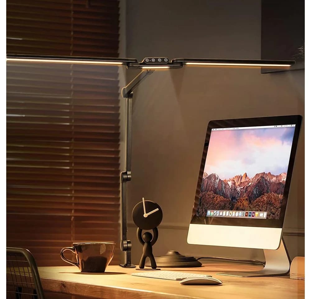 Jibenhome LED Schreibtischlampe Dimmbar Schwarz - Bild 5