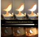 MUPOO LED Nachtlicht Vogel Design Dimmbar Touch Steuerung Bild 1