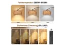 Jibenhome LED Stehlampe Rattan Boho Dimmable 183cm Bild 3