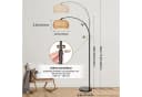 Jibenhome LED Stehlampe Rattan Boho Dimmable 183cm Bild 4