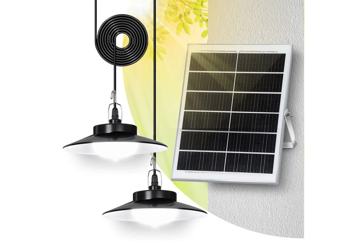Jibenhome LED Solarleuchte Außen mit Fernbedienung & Bewegungssensor - Bild 2