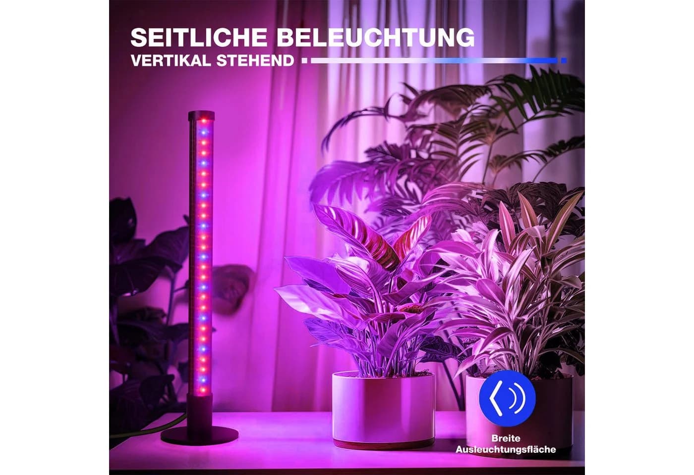 Jibenhome LED Pflanzenlampe Stehend mit Timer & Vollspektrum - Bild 5