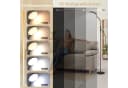MUPOO LED Stehlampe Weiß/Schwarz mit Schwanenhals, 10 Helligkeitsstufen & 5 Lichtfarben, Timer Bild 1