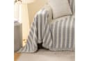 BTTO Sofahusse Grau Chenille Sofabezug mit Quasten Bild 5