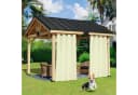 BTTO V&G Vorhang Outdoor Wetterfest Beige Verdunkelung UV-Schutz Bild 3