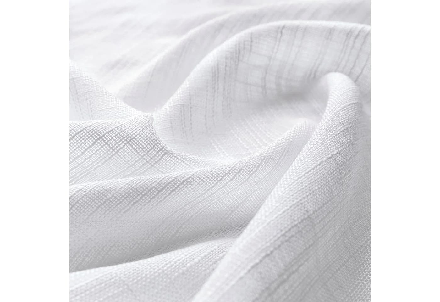 BTTO V&G Scheibengardine Voile Gardinen Bistrogardine, Kurze Vorhänge mit Stangendurchzug (2 St), halbtransparent, Leinen-Muster, Einfarbig - Bild 5