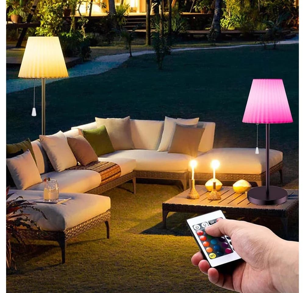 Jibenhome LED Außen-Stehlampe Solar mit Lichtsensor & Fernbedienung - Bild 3