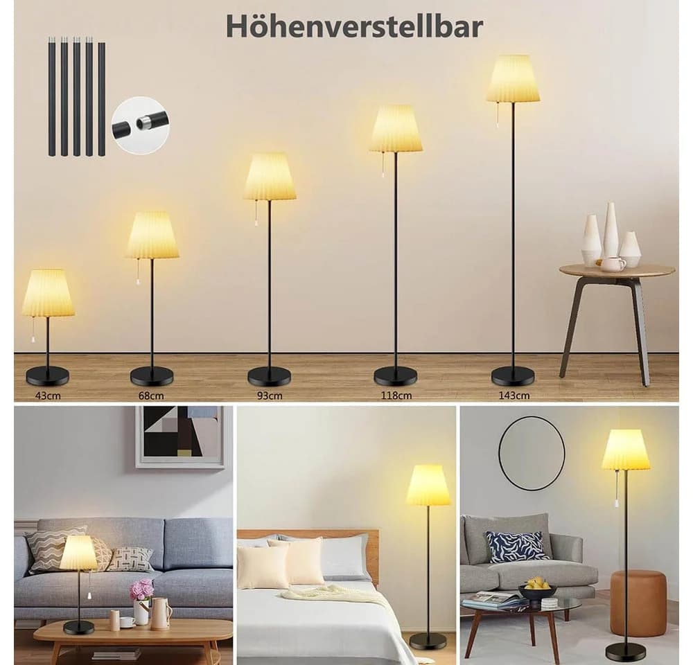 Jibenhome LED Außen-Stehlampe Solar mit Lichtsensor & Fernbedienung - Bild 4