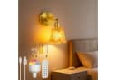 MUPOO Retro Wandleuchte Gold LED Dimmbar Fernbedienung Bild 2