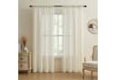 BTTO V&G Gardine Voile Boho Vorhänge 2 St. Halbtransparent Bild 3