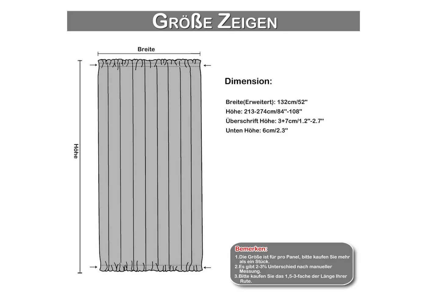 BTTO Terrassenvorhang Winddicht Transparent Polyester - Bild 3