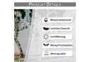 BTTO Terrassenvorhang Winddicht Transparent Polyester Bild 4