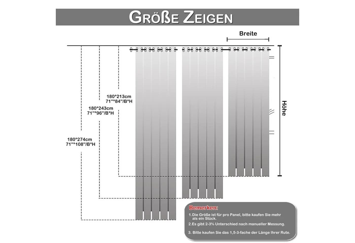 BTTO V&G Outdoorgardine Wasserdicht Abdunkelnd mit Ösen Grau