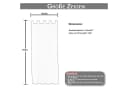 BTTO V&G Outdoorvorhang Balkon Wasserdicht Winddicht Grau Bild 1