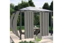 BTTO V&G Outdoorvorhang Balkon Wasserdicht Winddicht Grau Bild 2