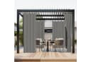 BTTO V&G Outdoorvorhang Balkon Wasserdicht Winddicht Grau Bild 3