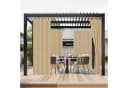 Jibenhome Outdoorgardine Beige Wasserabweisend Winddicht Bild 3