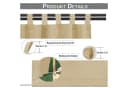 Jibenhome Outdoorgardine Beige Wasserabweisend Winddicht Bild 5