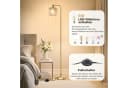 MUPOO Stehlampe Glas Kristall Stehlampe mit Glühbirne, Modern Stehleuchte Wohnzimmer, LED wechselbar, Fußschalter, mit E27 Glühbirne, für Schlafzimmer Wohnzimmer Büro Bild 3