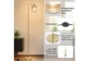 MUPOO Stehlampe Glas Kristall Stehlampe mit Glühbirne, Modern Stehleuchte Wohnzimmer, LED wechselbar, Fußschalter, mit E27 Glühbirne, für Schlafzimmer Wohnzimmer Büro Bild 4
