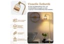 MUPOO Stehlampe Gold Dimmbar mit Fernbedienung, LED-Glühbirne, Fußschalter, E27 Bild 1