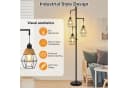 MUPOO Stehlampe Industrial Design 3x LED Schwarz Dimmbar Bild 3
