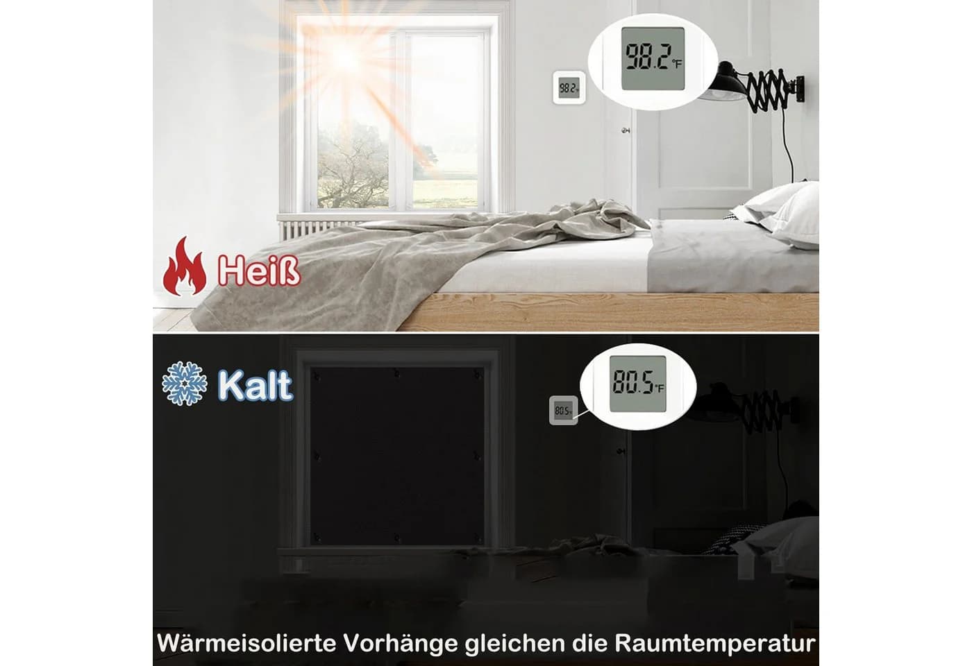 Verdunklungsrollo BTTO V&G Verdunklungsvorhang 100% Polyester - Bild 4