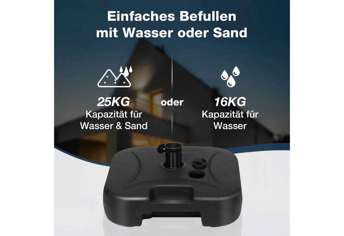 MUPOO LED Solarleuchte Solar Straßenlaterne 3200LM 360° Superhelle Solarlampen für Außen - Bild 5