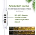 MUPOO Pflanzenlampe 4 Köpfe Vollspektrum Pflanzenlicht, 32W LED Wachstumslicht mit Ständer Bild 1