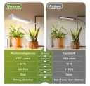MUPOO Pflanzenlampe 4 Köpfe Vollspektrum Pflanzenlicht, 32W LED Wachstumslicht mit Ständer Bild 4