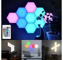 Jibenhome LED Wandleuchte Sechseck Gaming Wandleuchte RGB Bild 2