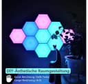 Jibenhome LED Wandleuchte Sechseck Gaming Wandleuchte RGB Bild 5