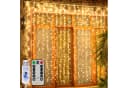 MUPOO LED-Lichtervorhang USB/Timer 3x2M/3x3M 8 Modi LED Vorhang Lichterketten mit Fernbedienung Bild 2