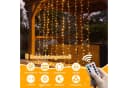 MUPOO LED-Lichtervorhang USB/Timer 3x2M/3x3M 8 Modi LED Vorhang Lichterketten mit Fernbedienung Bild 3