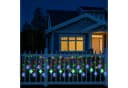 Merry 2024 Lichternetz LED Lichterkette 1.8m 96 LEDs Schneeflocke Fenster Weihnachtsdeko Bild 1