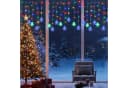 Merry 2024 Lichternetz LED Lichterkette 1.8m 96 LEDs Schneeflocke Fenster Weihnachtsdeko Bild 4