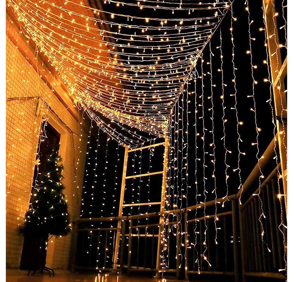 Merry 2024 LED-Lichterkette 100m Warmweiß 8 Modi Timer - Bild 4