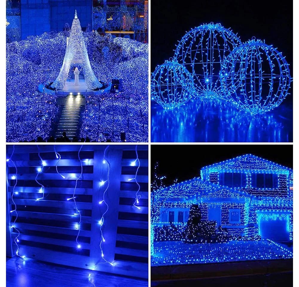 Merry 2024 LED-Lichterkette mit Timer, 8 Modi, 20m/30m/50m/100m - Bild 4