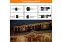 Rosnek LED-Lichtervorhang LED Lichterkette Sterne Weihnachten Bild 4