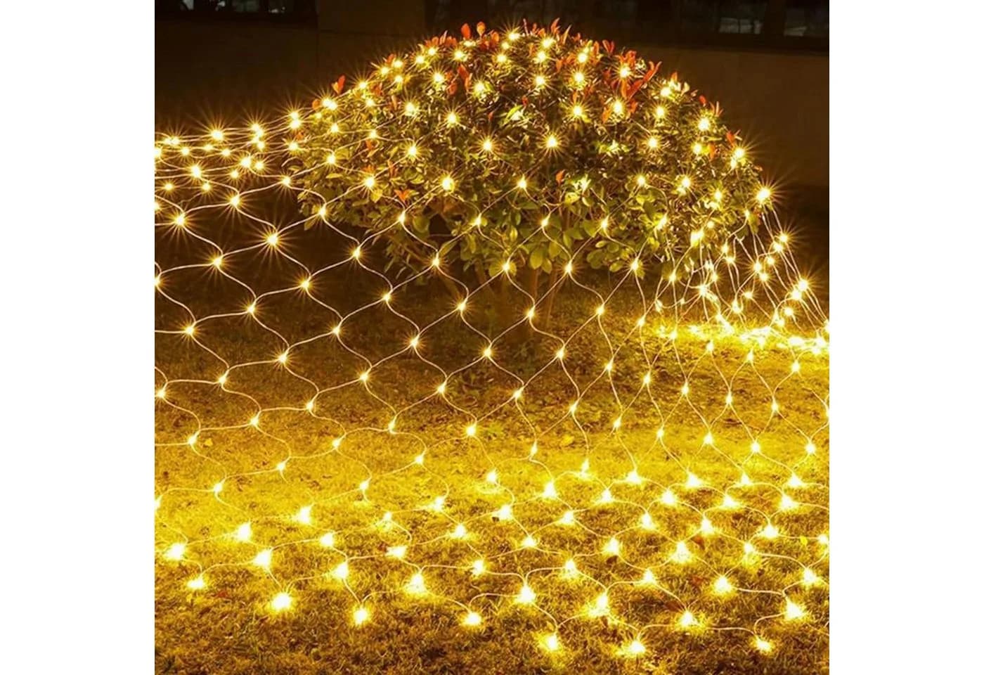 Lapamax LED-Lichternetz Warmweiß 2x3M/4x6M für Weihnachten, Halloween, Party, Geburtstag, Hochzeit - Bild 2
