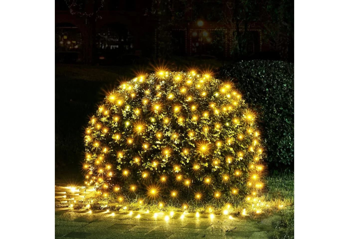 Merry 2024 LED-Lichternetz Warmweiß 8 Modi