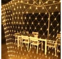 Merry 2024 LED-Lichternetz Warmweiß 8 Modi Bild 4