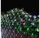 Merry 2024 LED-Lichternetz LED Lichterkette Dekolicht 8 Modi 1.5x1.5M/2x2M/2x3M/4x6M Bild 1