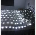 Merry 2024 LED-Lichternetz LED Lichterkette Dekolicht 8 Modi 1.5x1.5M/2x2M/2x3M/4x6M Bild 5